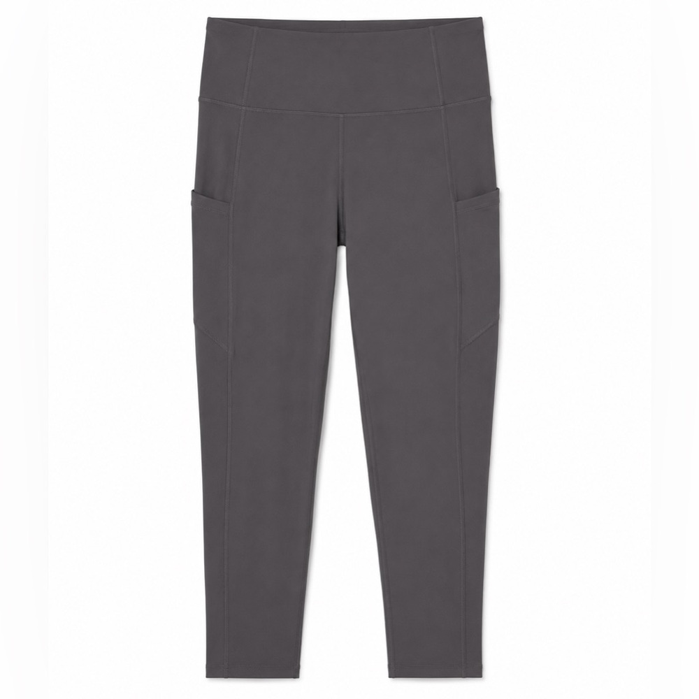 2 Pairs Gray High-Waisted Leggings